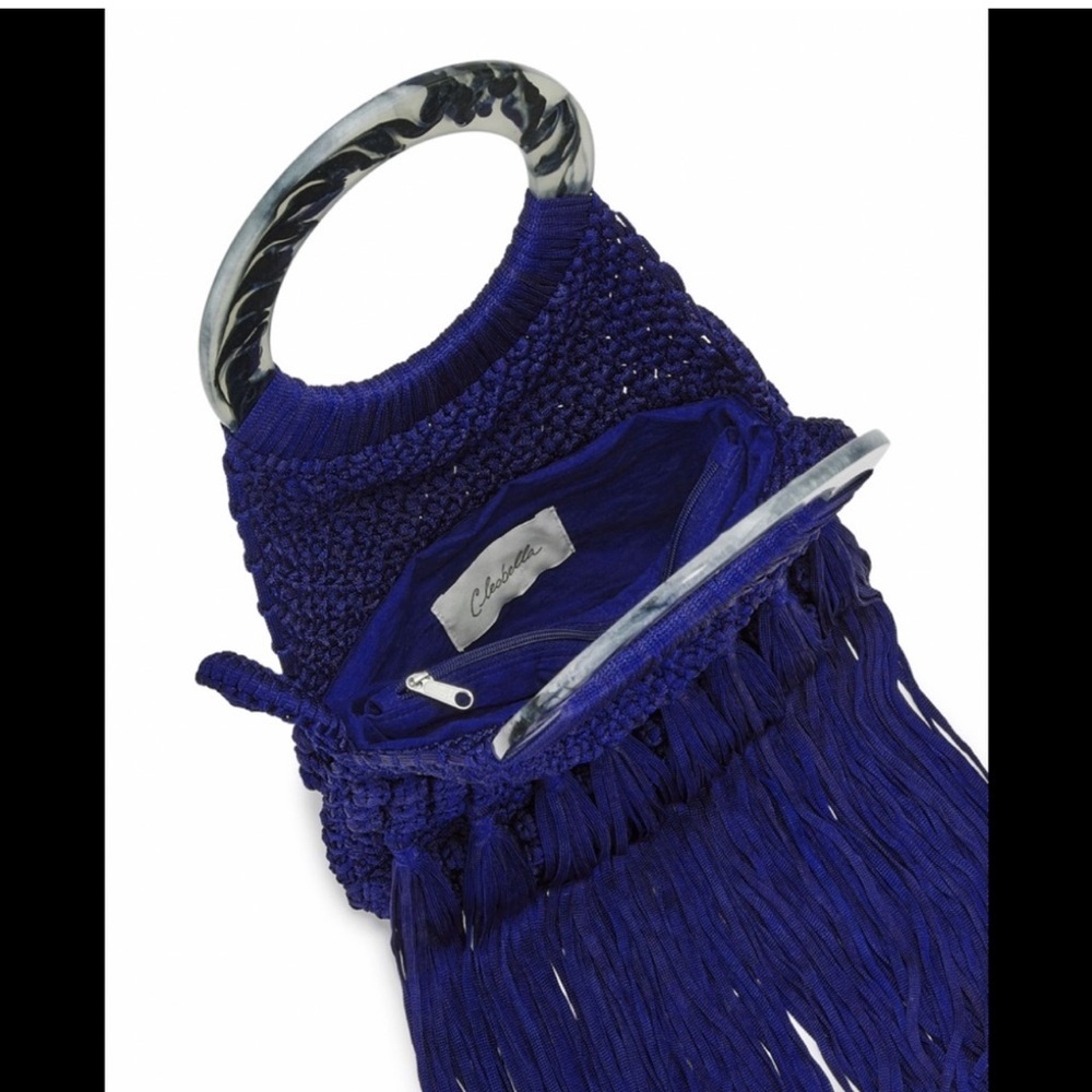 NWT Cleobella Authentic Cobalt Macrame Fringed Cr… - image 6